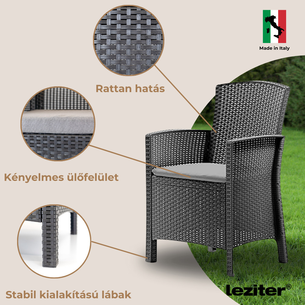 Leziter Set de mobilier de grădină Lima cu 6 locuri Mobalis Homvera