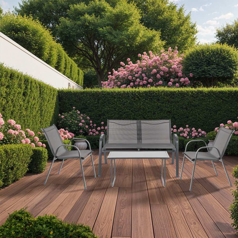 Leziter Set de mobilier de grădină Lorca 4 în 1 Mobalis Homvera