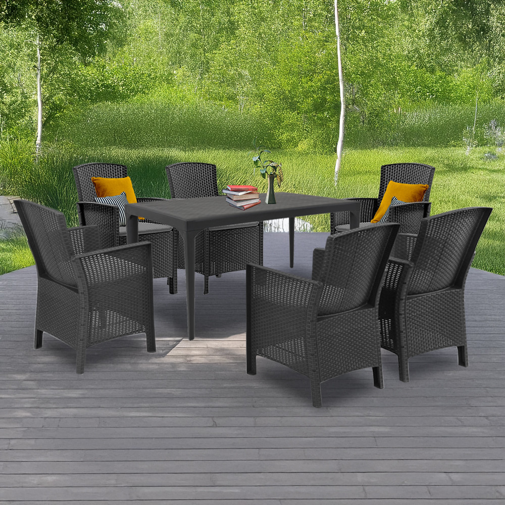 Leziter Set de mobilier de grădină Odima 6 în 1 Mobalis Homvera