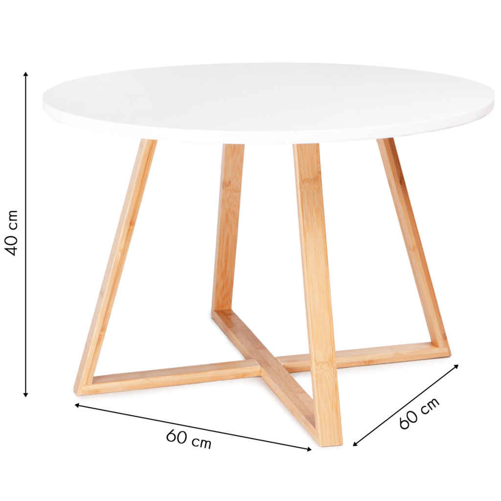 Homelux Masă de cafea scandinavă 60 cm Mobalis Homvera