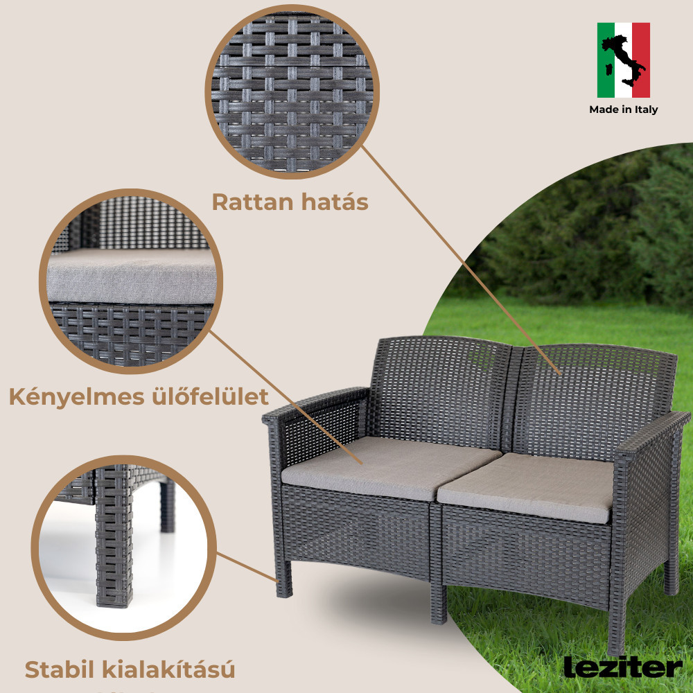 Leziter Set de mobilier de grădină Venus II Big cu 6 locuri Mobalis Homvera