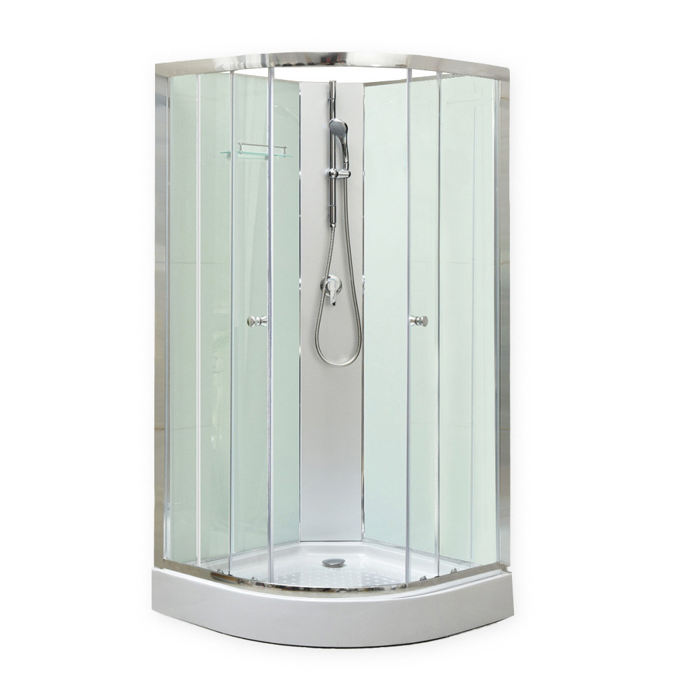 Leziter Cabină de duș Marco White II 80x80 cm cu cădiță de duș Mobalis Homvera