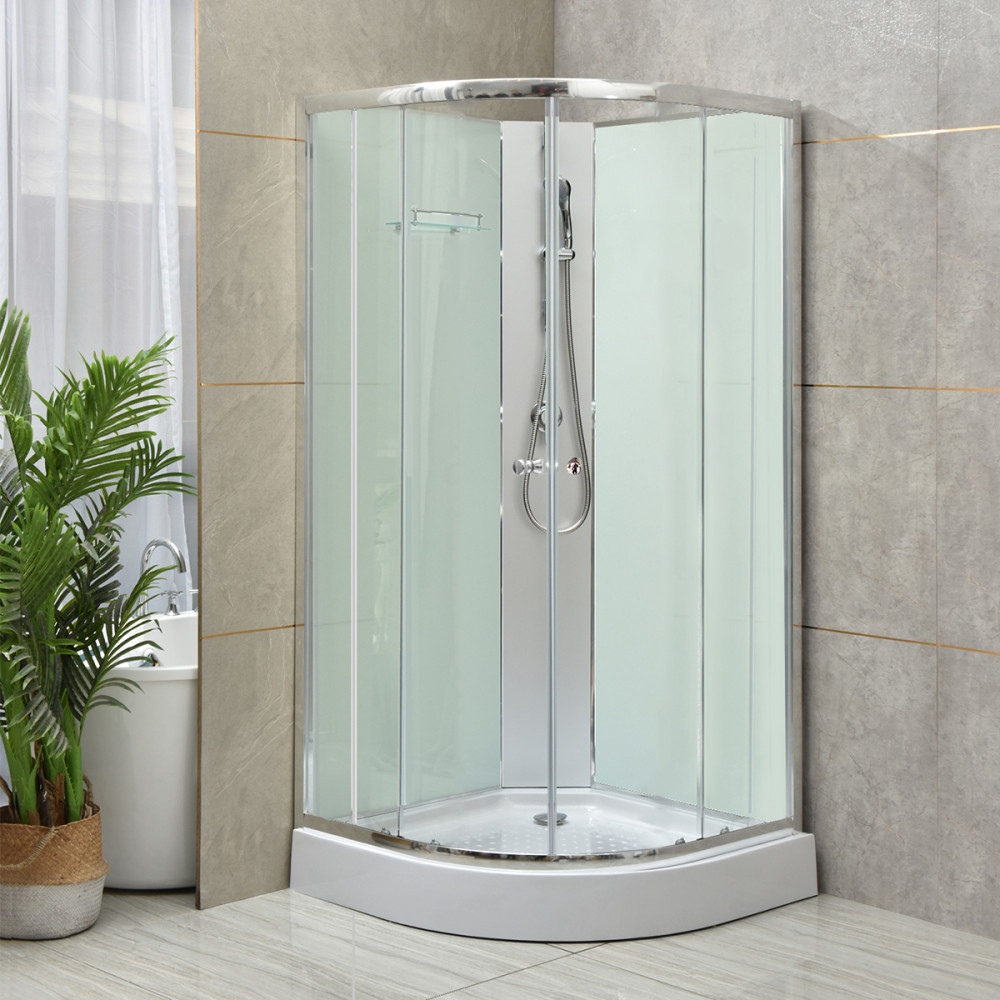 Leziter Cabină de duș Marco White II 90x90 cm cu cădiță de duș Mobalis Homvera