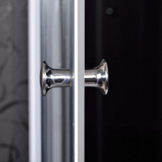 Leziter Cabină de duș pătrată albă Polo White II 80x80 cm cu cădiță de duș Mobalis Homvera