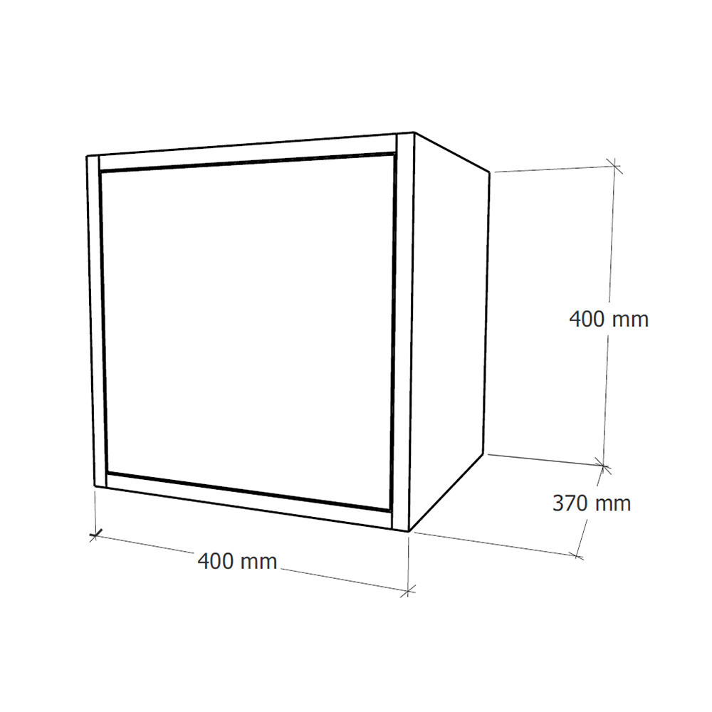 Leziter Dulap suspendat Boxie cu 1 ușă 40x40x37 cm albastru petrol Mobalis Homvera