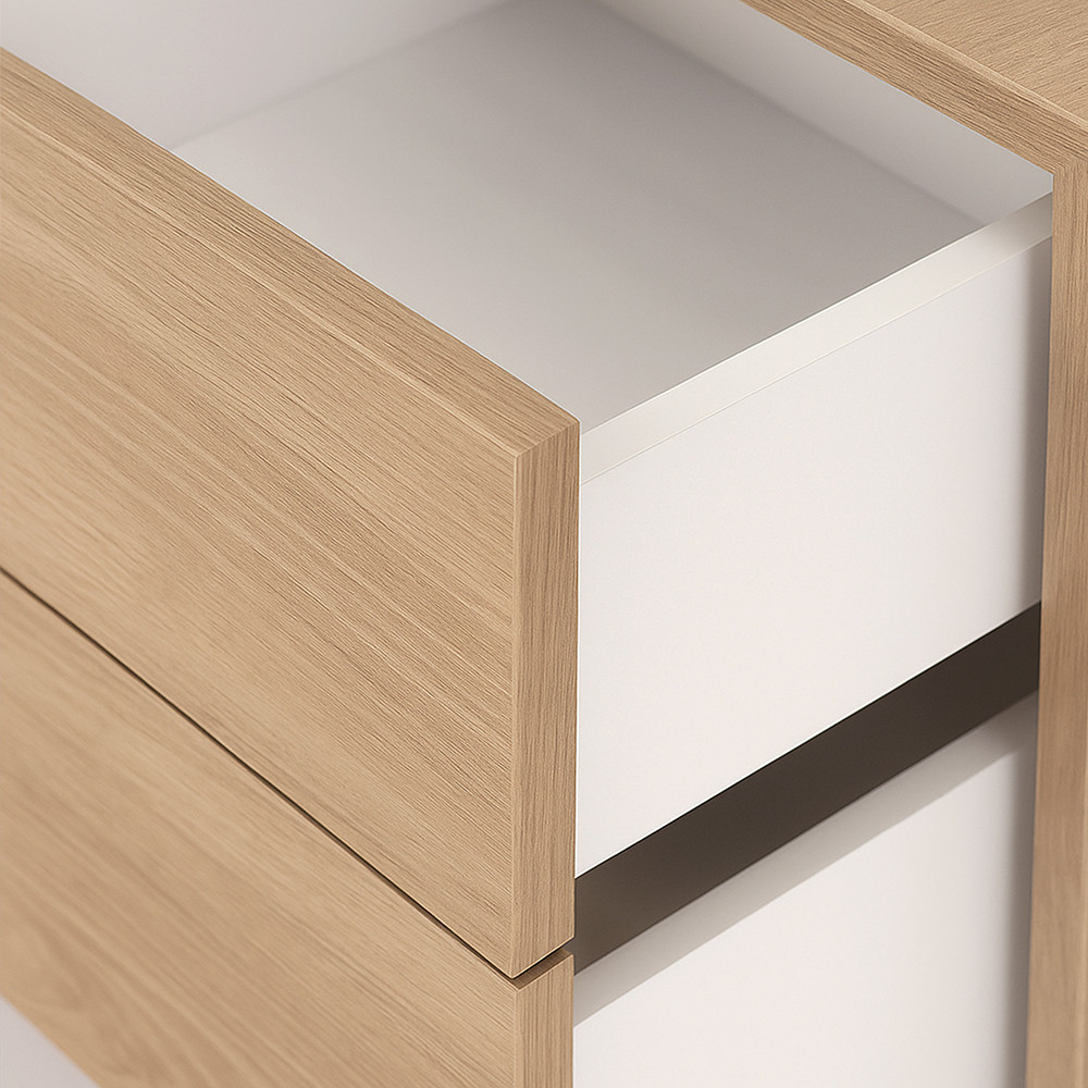 Leziter Dulap suspendat Boxie cu 2 sertare 40x40x37 cm stejar sonoma Mobalis Homvera