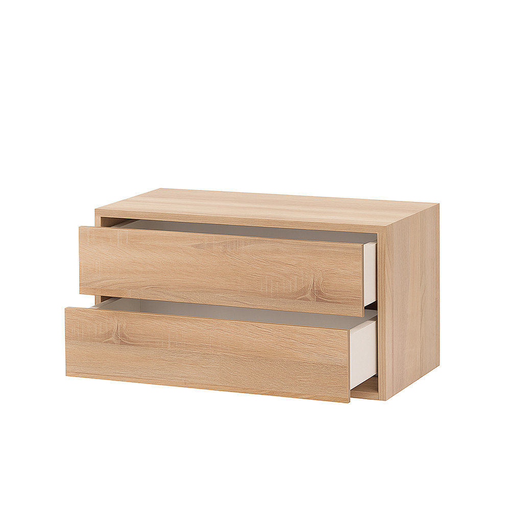 Leziter Dulap suspendat Boxie cu 2 sertare 40x80x37 cm stejar sonoma Mobalis Homvera