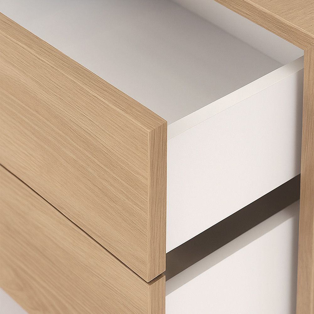 Leziter Dulap suspendat Boxie cu 2 sertare 40x80x37 cm stejar sonoma Mobalis Homvera