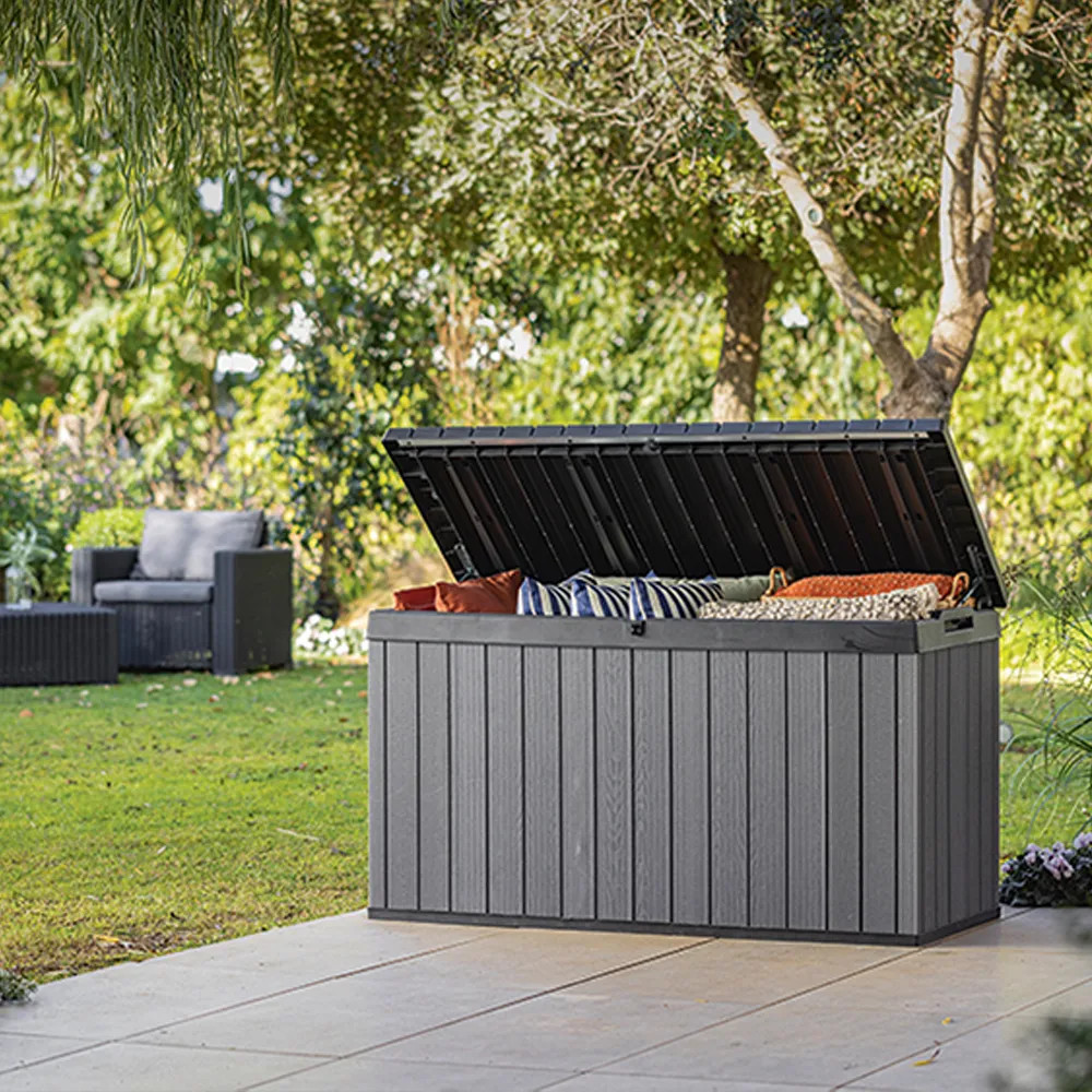 Curver Cutie de depozitare pentru grădină Darwin 570L grafit Mobalis Homvera