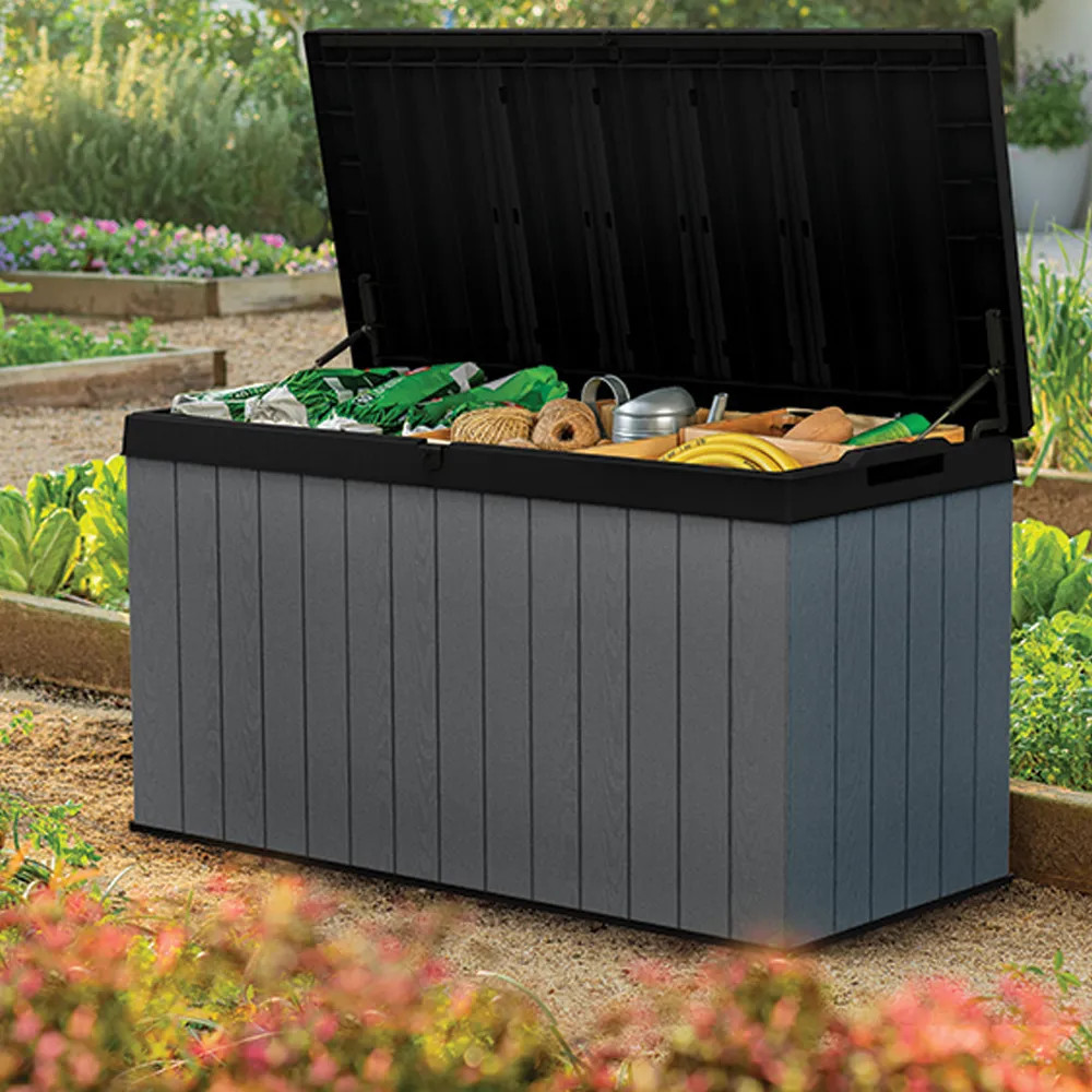 Curver Cutie de depozitare pentru grădină Darwin 570L grafit Mobalis Homvera