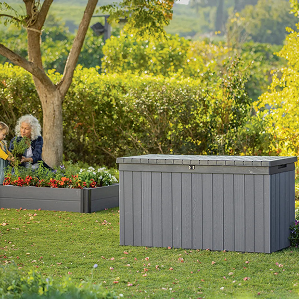 Curver Cutie de depozitare pentru grădină Darwin 570L grafit Mobalis Homvera