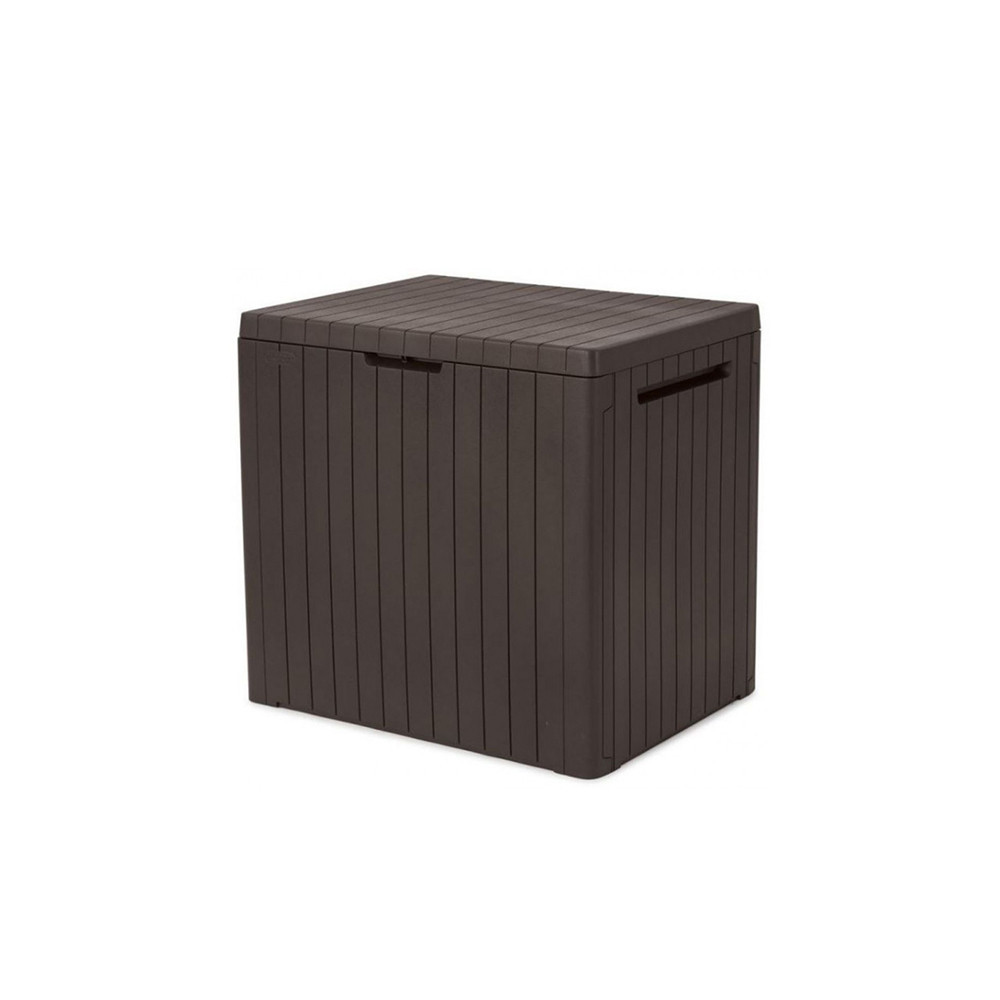 Curver Cutie de depozitare pentru grădină din plastic City, 113L, maro Mobalis Homvera