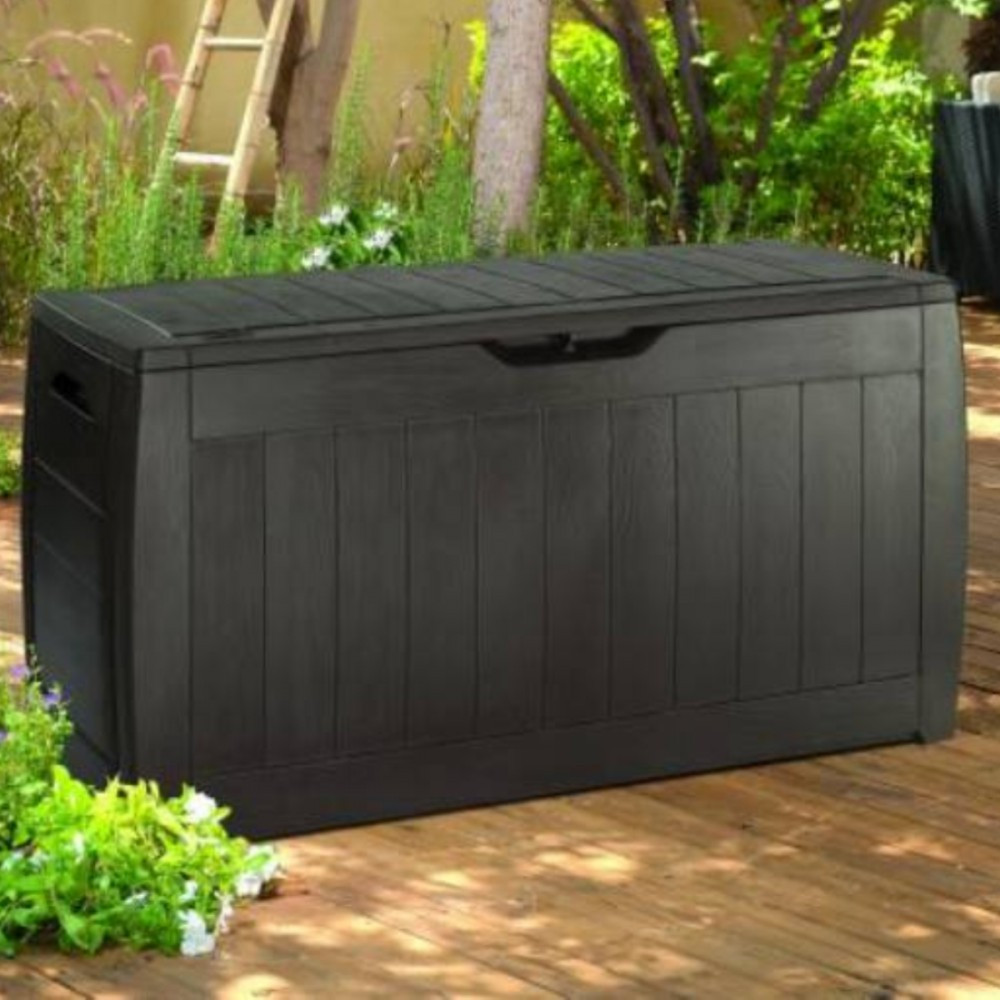 Curver Cutie de depozitare pentru grădină din ratan Hollywood 270L Mobalis Homvera