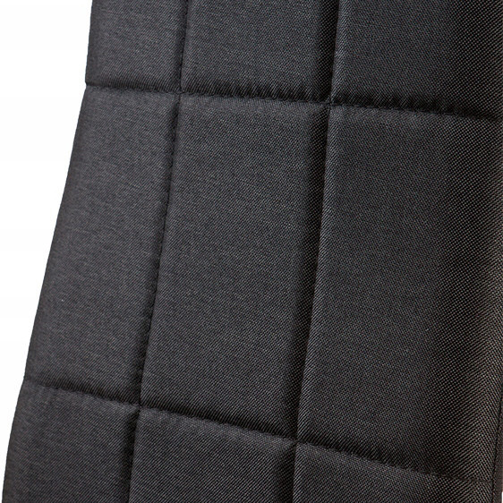 Homelux Set de 4 scaune de sufragerie cu spătar înalt din material textil negru Mobalis Homvera