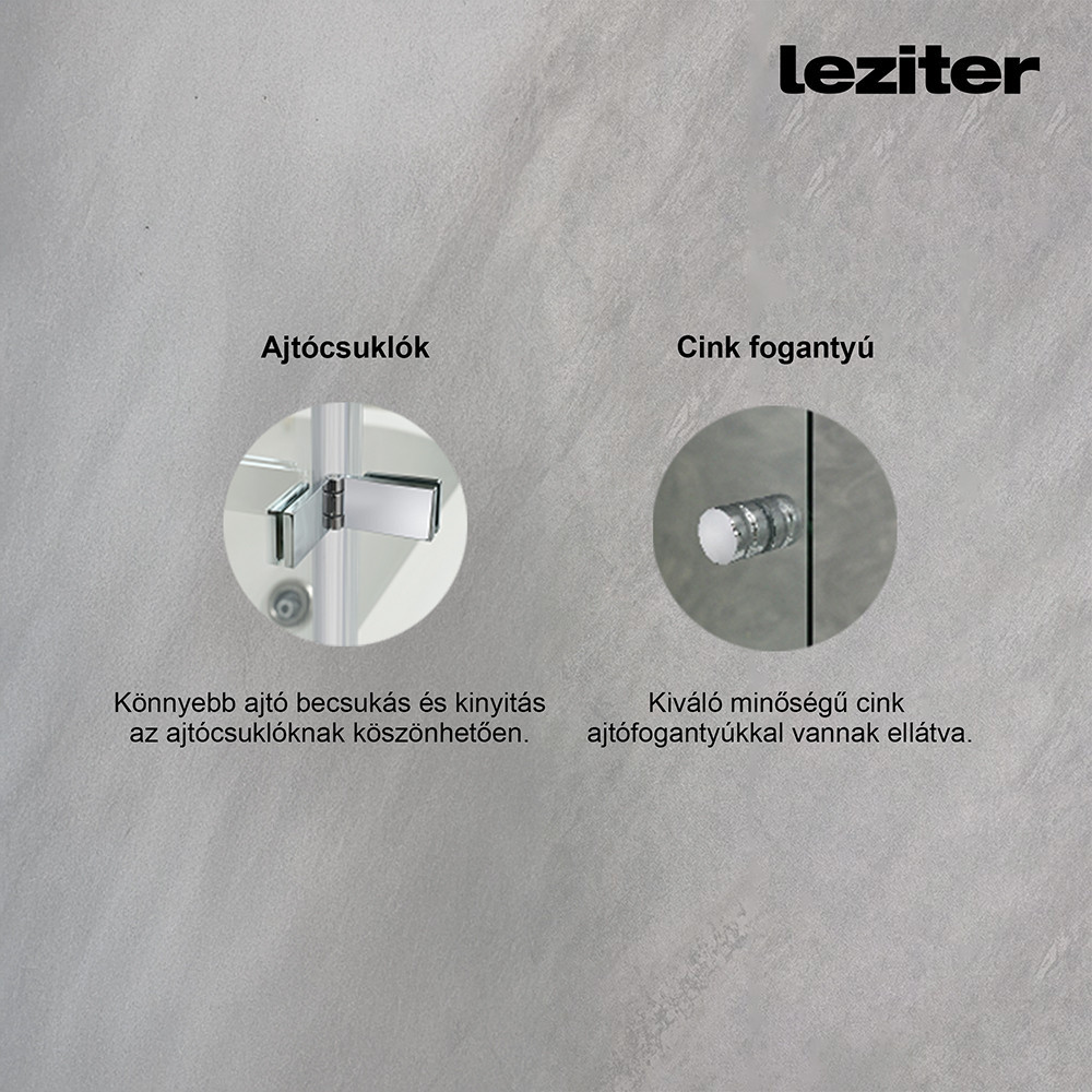 Leziter Paravan de baie Alor 122x140 cm Mobalis Homvera