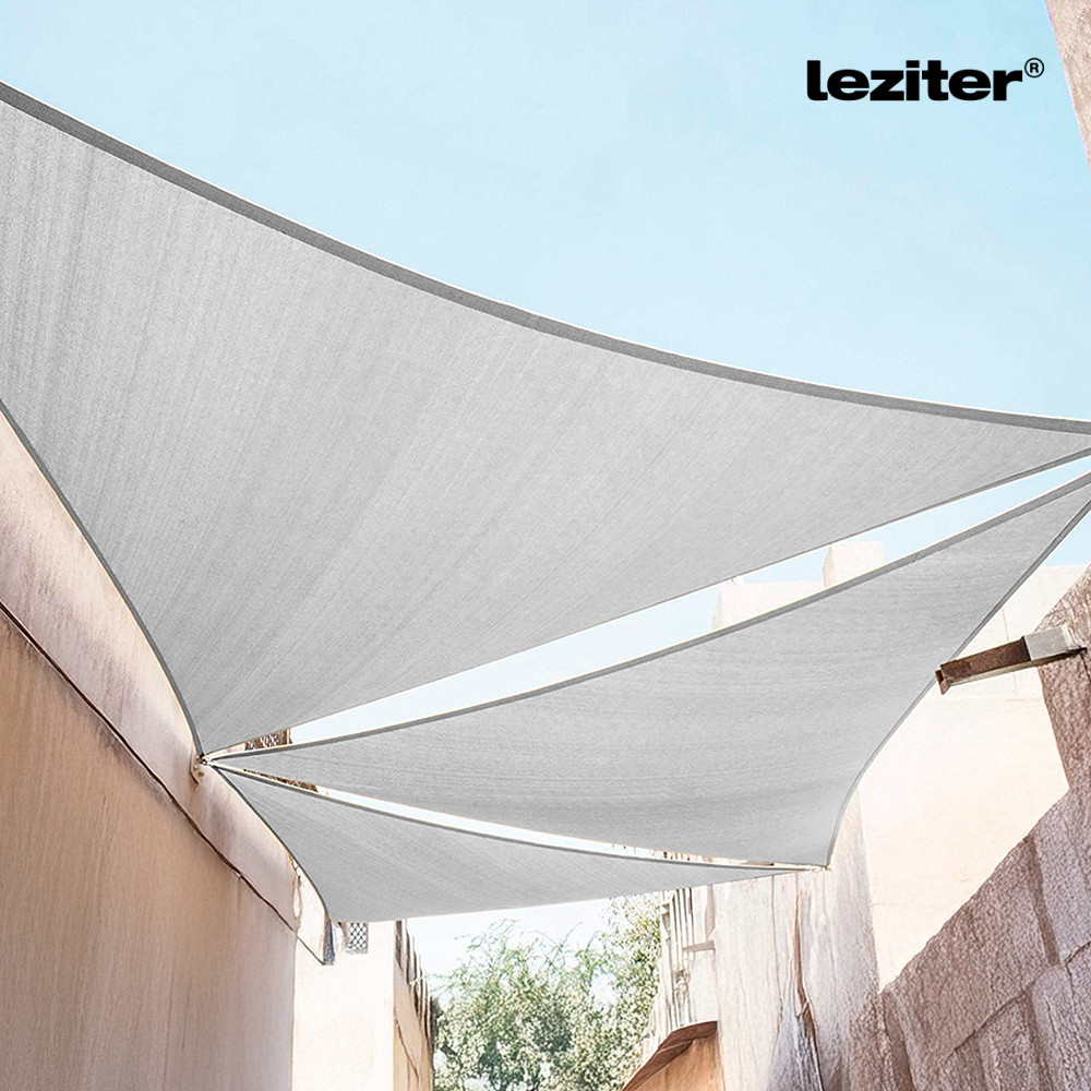 Leziter Velă parasolar triunghiulară Rana 3x3x3 m gri Mobalis Homvera