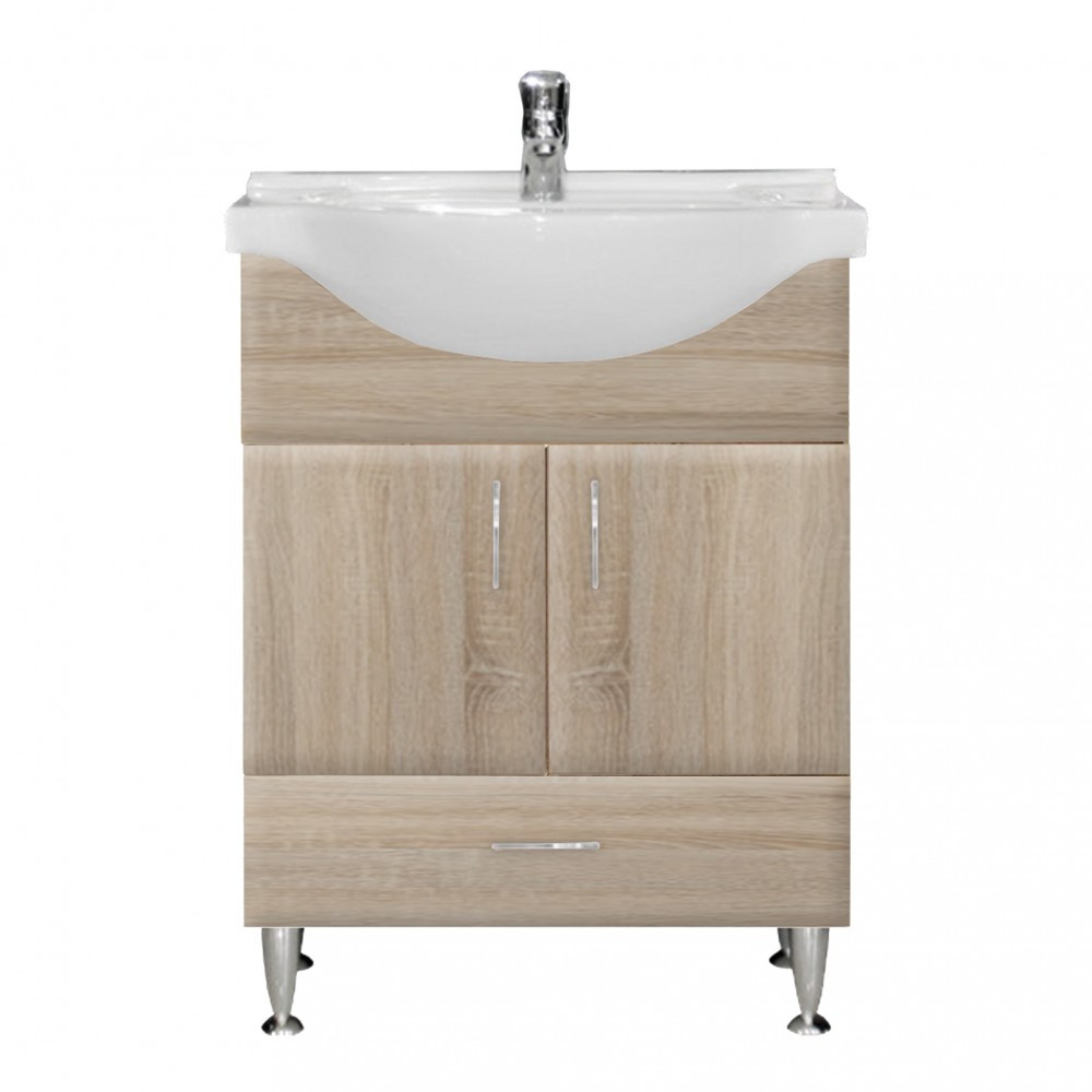 Leziter Dulap inferior Bianca Plus 65 cu lavoar Mobalis Homvera