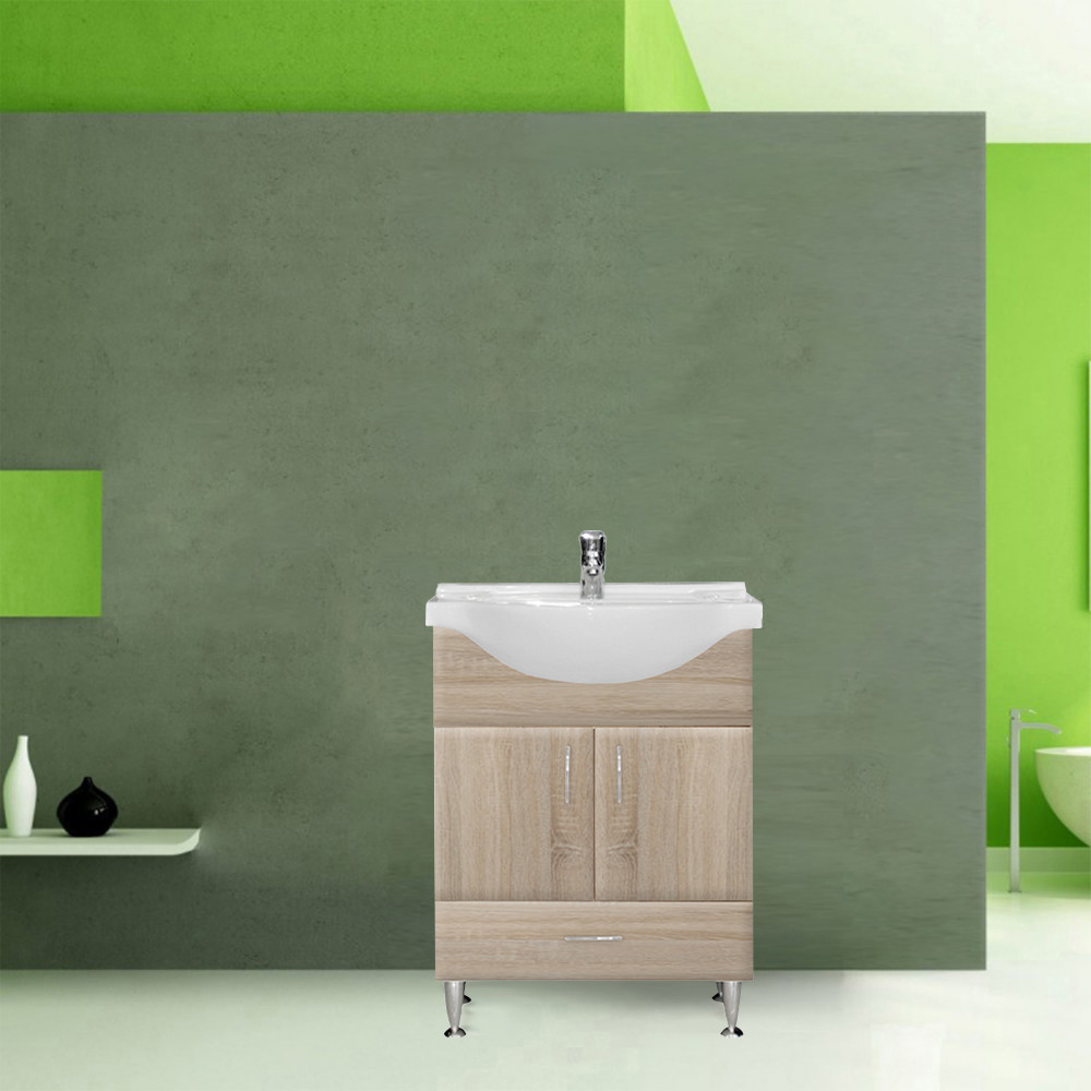 Leziter Dulap inferior Bianca Plus 65 cu lavoar Mobalis Homvera