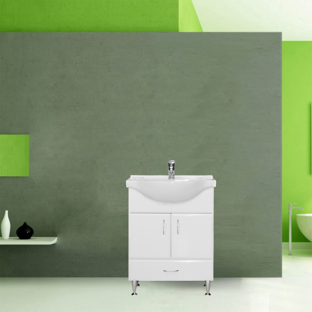 Leziter Dulap inferior Bianca Plus 65 cu lavoar Mobalis Homvera