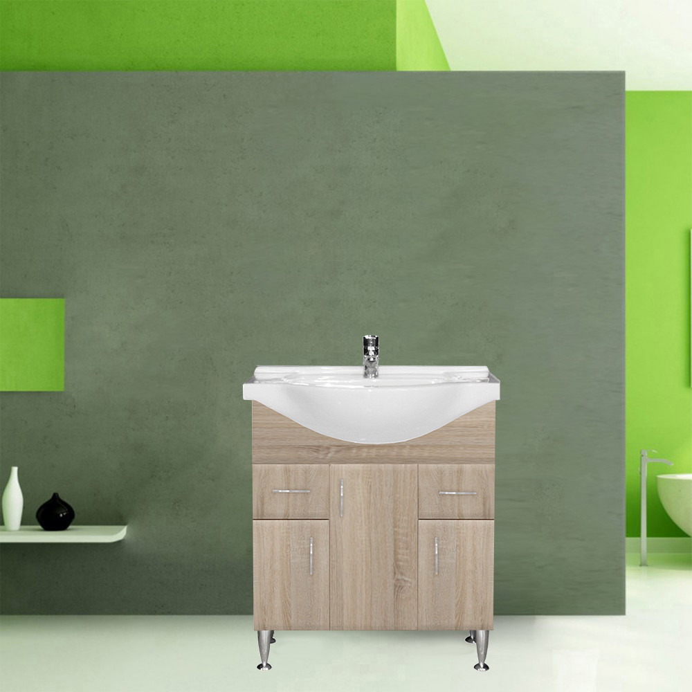 Leziter Dulap inferior Bianca Plus 75 cu lavoar Mobalis Homvera