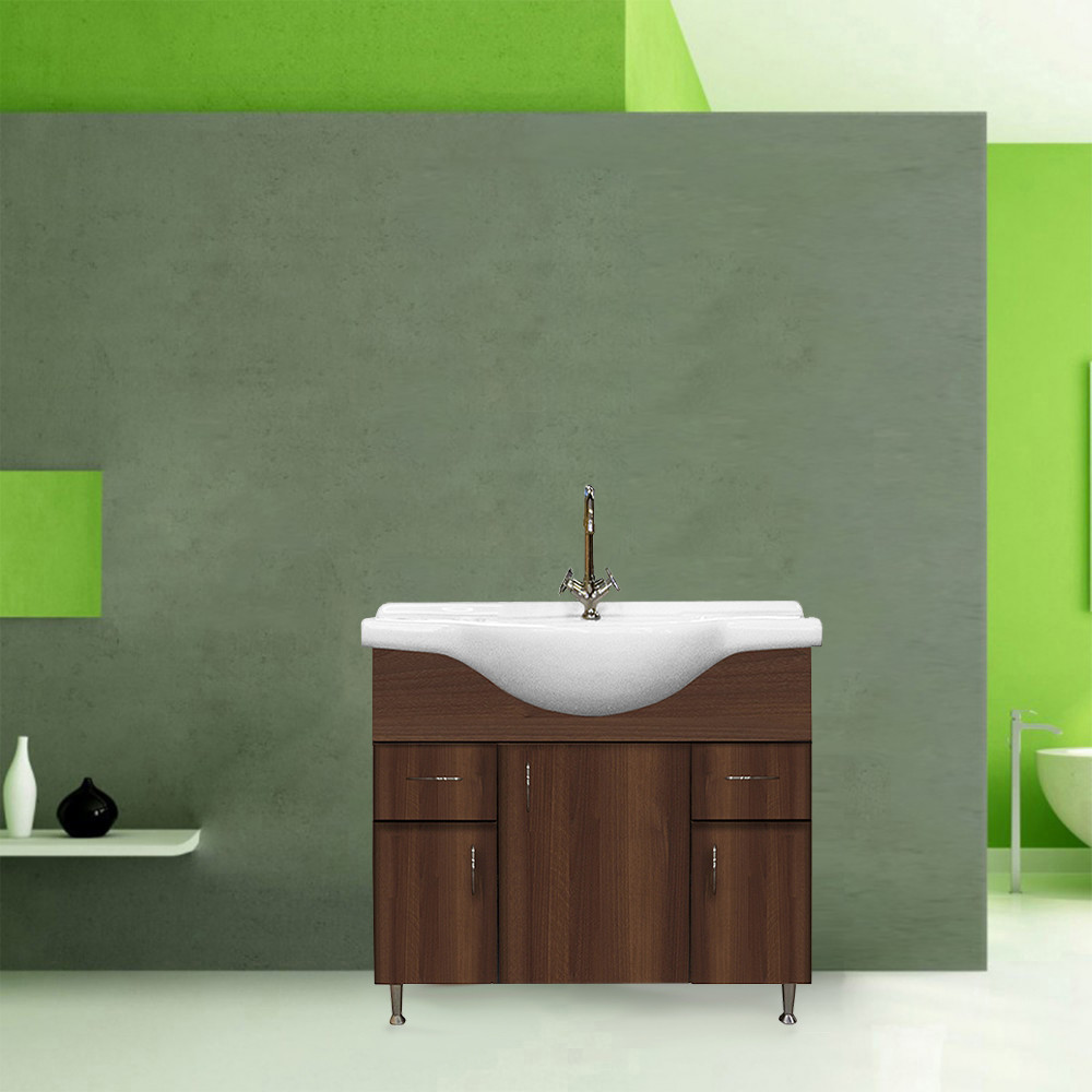 Leziter Dulap inferior Bianca Plus 85 cu lavoar Mobalis Homvera