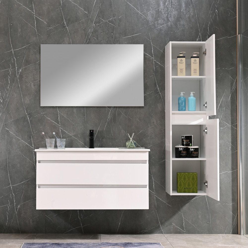 Leziter Dulap inferior Cube 100 cu lavoar Mobalis Homvera