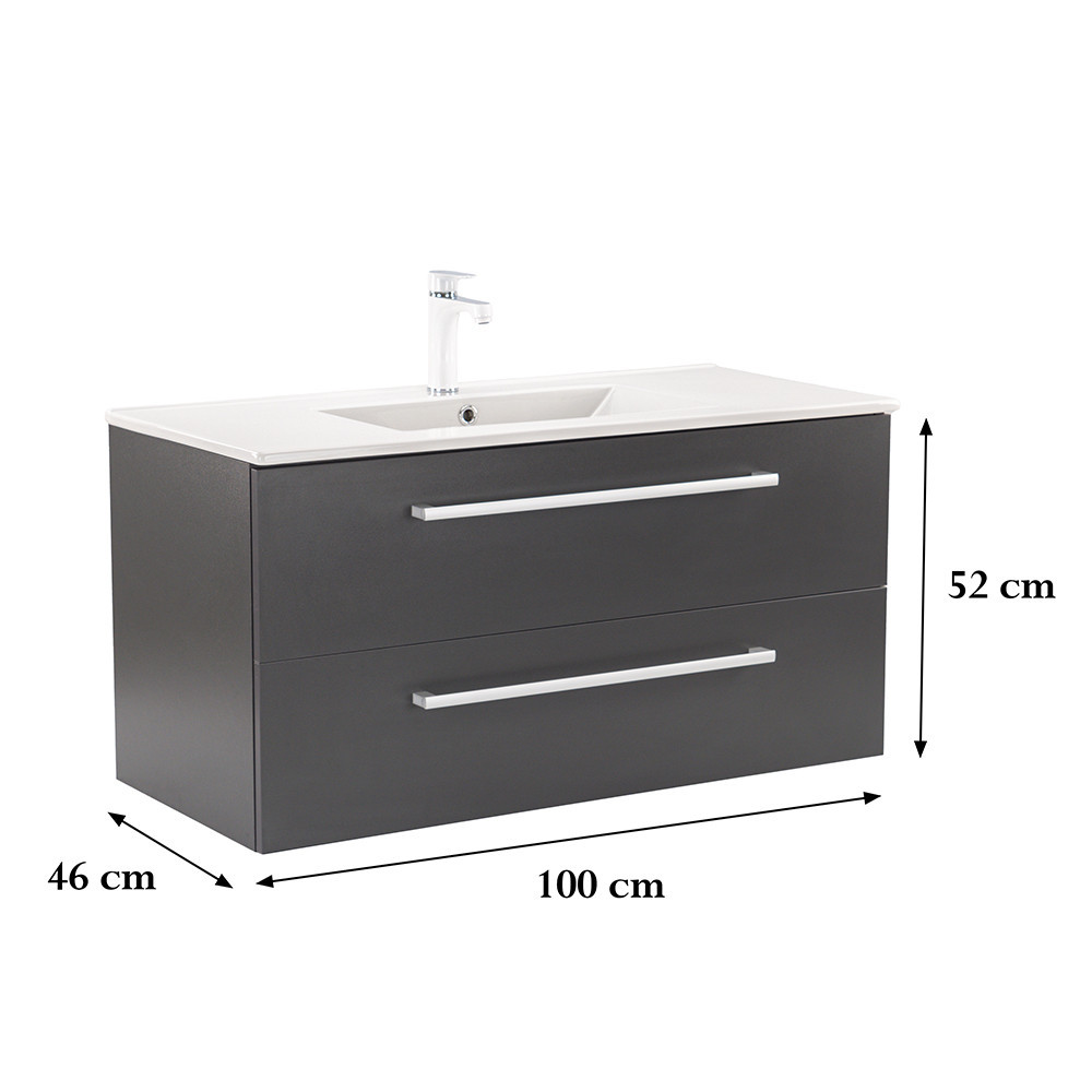 Leziter Dulap inferior Vario Clam 100 cu lavoar Mobalis Homvera