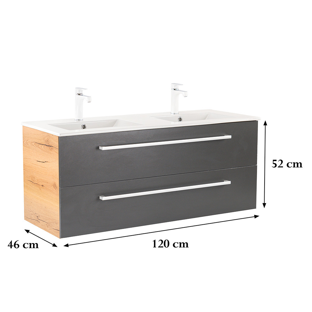 Leziter Dulap inferior Vario Clam 120 cu lavoar Mobalis Homvera