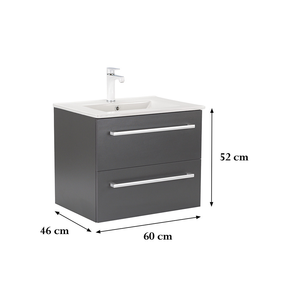 Leziter Dulap inferior Vario Clam 60 cu lavoar Mobalis Homvera