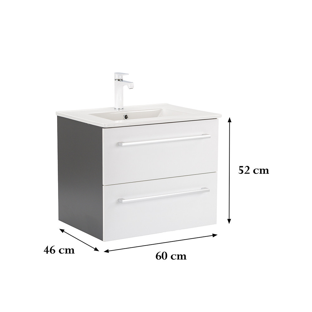 Leziter Dulap inferior Vario Clam 60 cu lavoar Mobalis Homvera