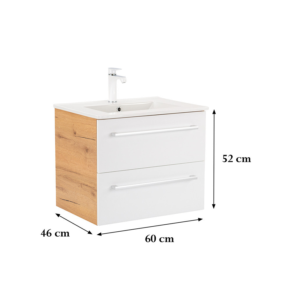 Leziter Dulap inferior Vario Clam 60 cu lavoar Mobalis Homvera