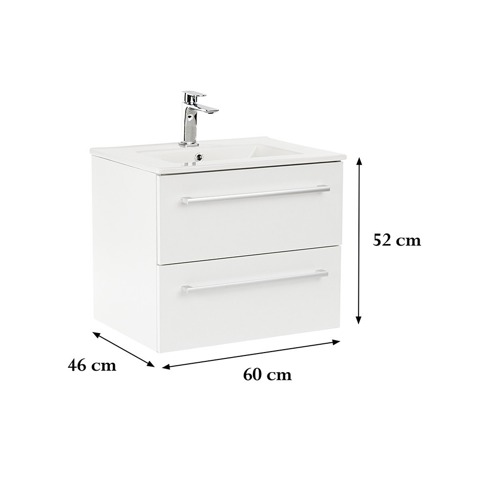 Leziter Dulap inferior Vario Clam 60 cu lavoar Mobalis Homvera