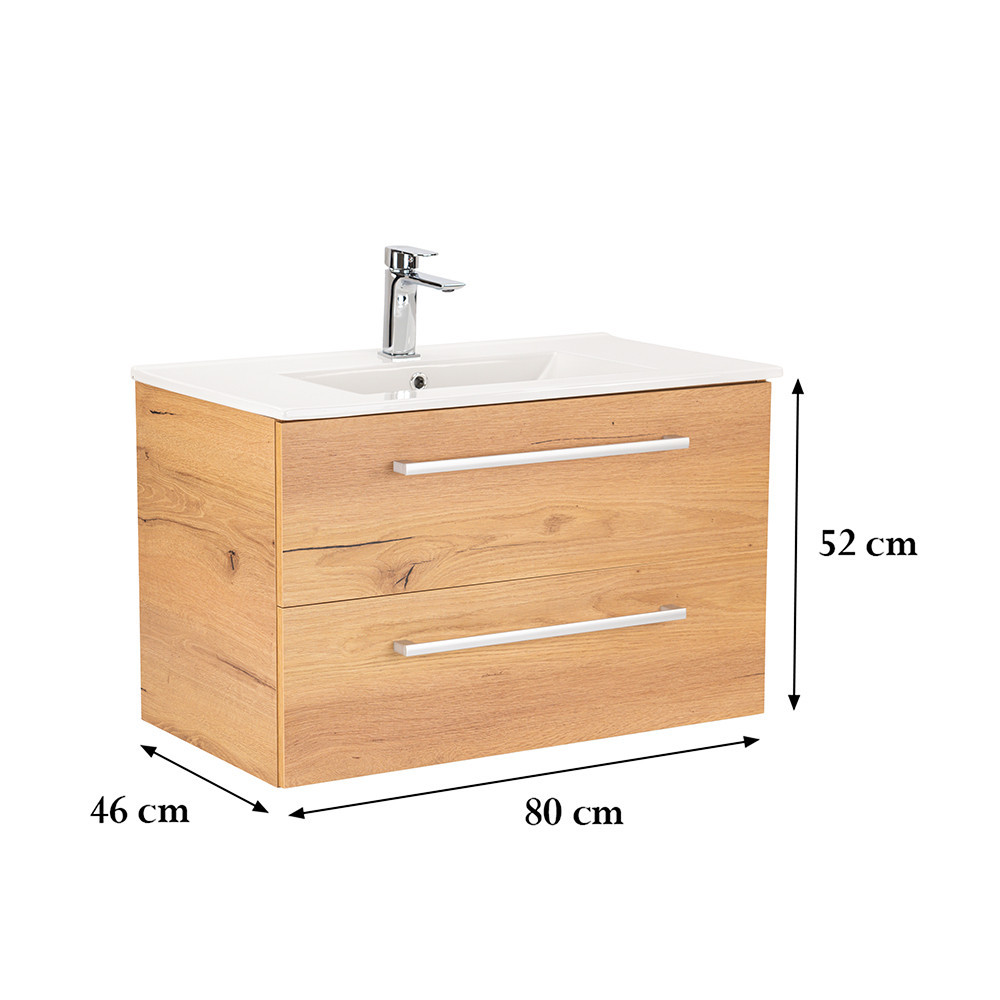 Leziter Dulap inferior Vario Clam 80 cu lavoar Mobalis Homvera