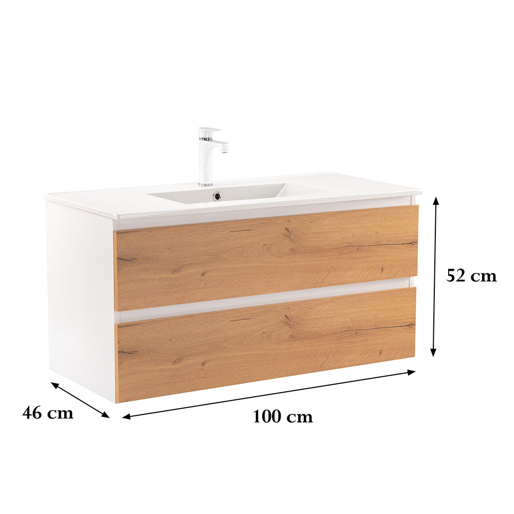 Leziter Dulap inferior Vario Forte 100 cu lavoar Mobalis Homvera