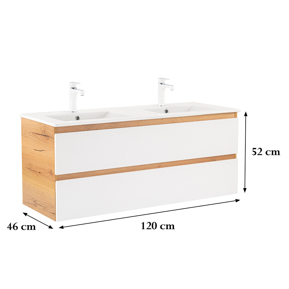 Leziter Dulap inferior Vario Forte 120 cu lavoar Mobalis Homvera