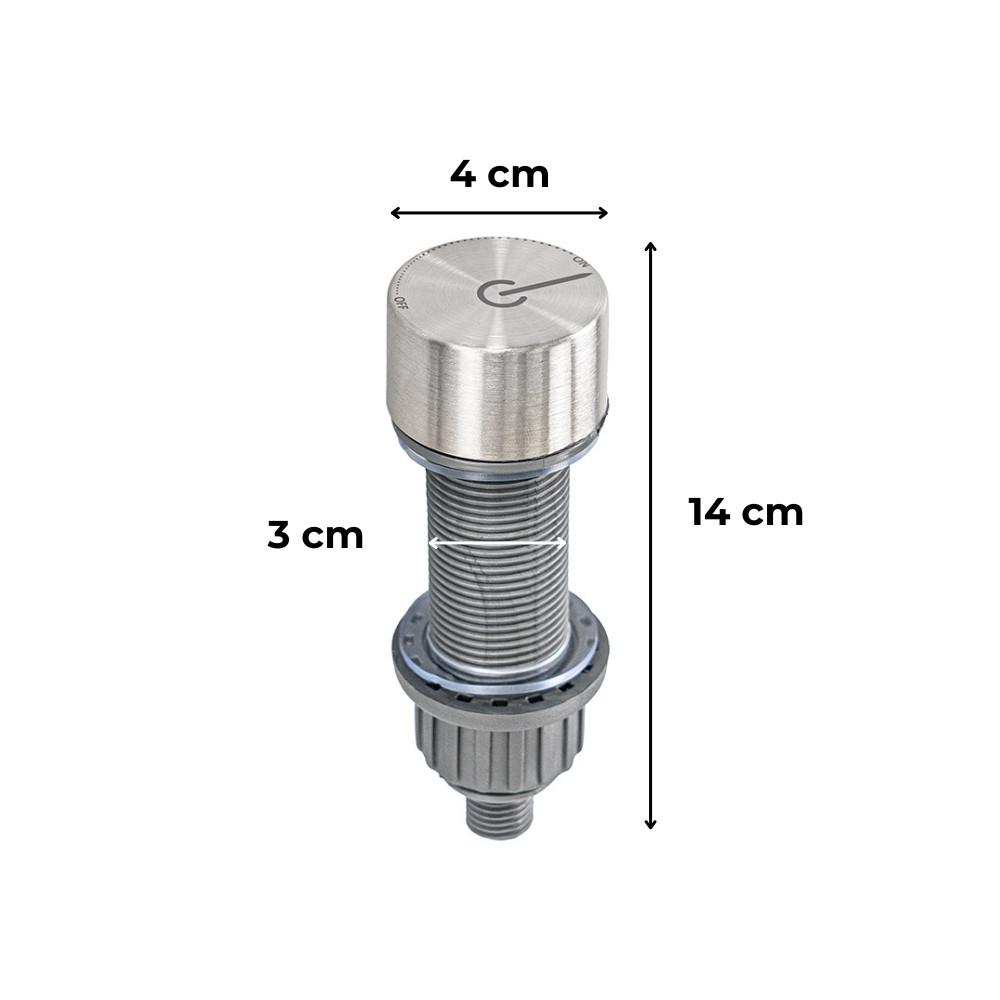 Leziter Manetă de schimbare pentru 1 tavă de chiuvetă, gri Mobalis Homvera