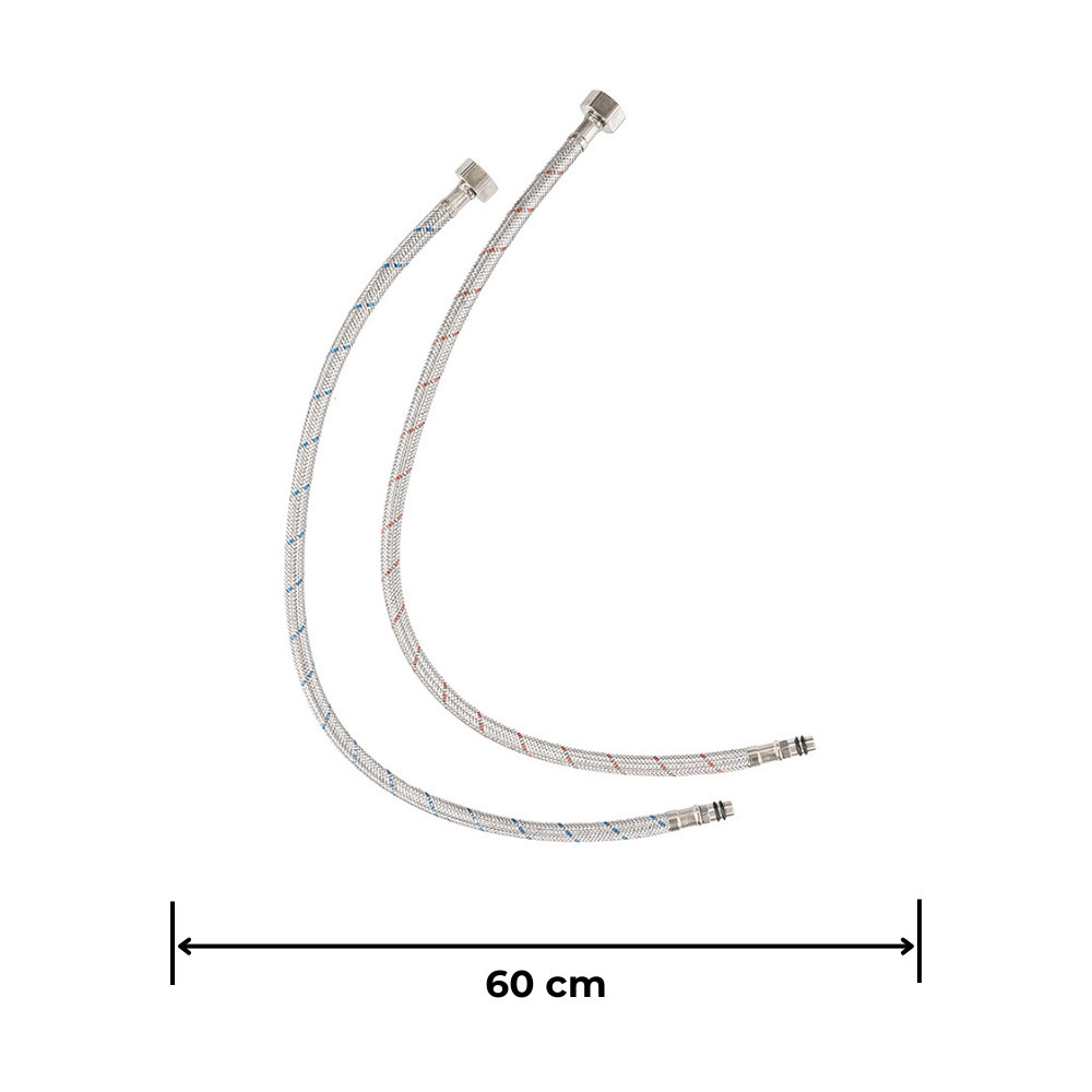 Leziter Țevi de apă caldă și rece pentru tava de chiuvetă Mobalis Homvera