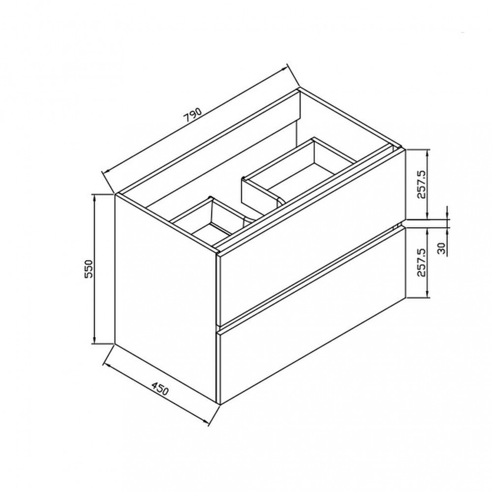 Wellis Dulap inferior Elois White 80 cu lavoar Mobalis Homvera