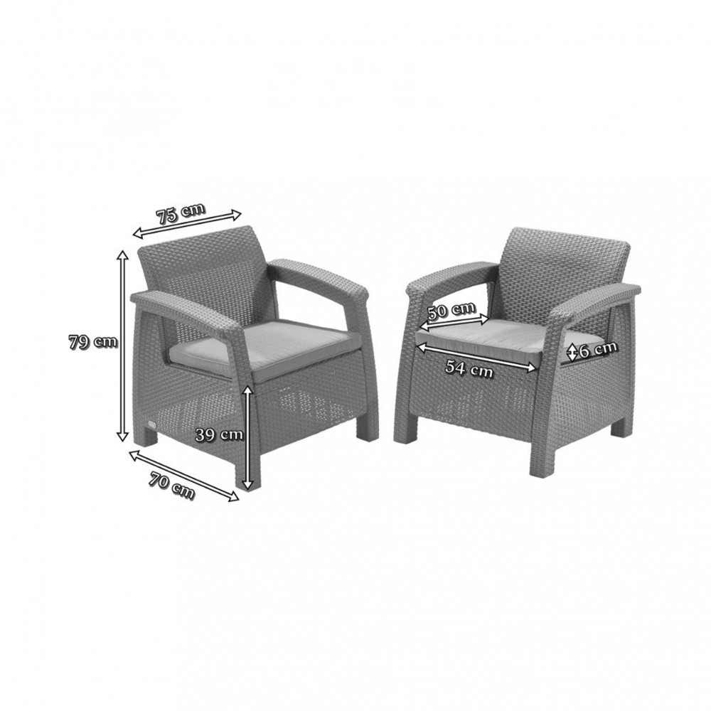 Curver Set fotolii Corfu duo Mobalis Homvera