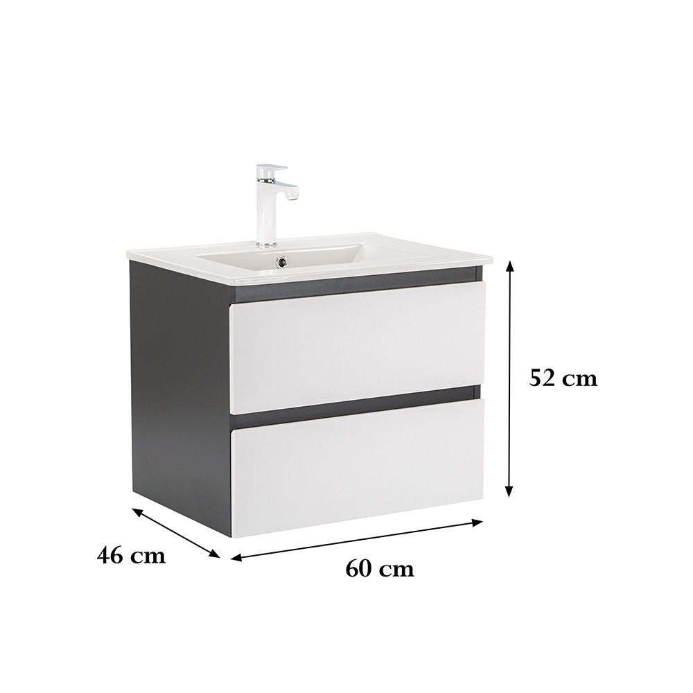 Leziter Dulap inferior Vario Forte 60 cu lavoar Mobalis Homvera