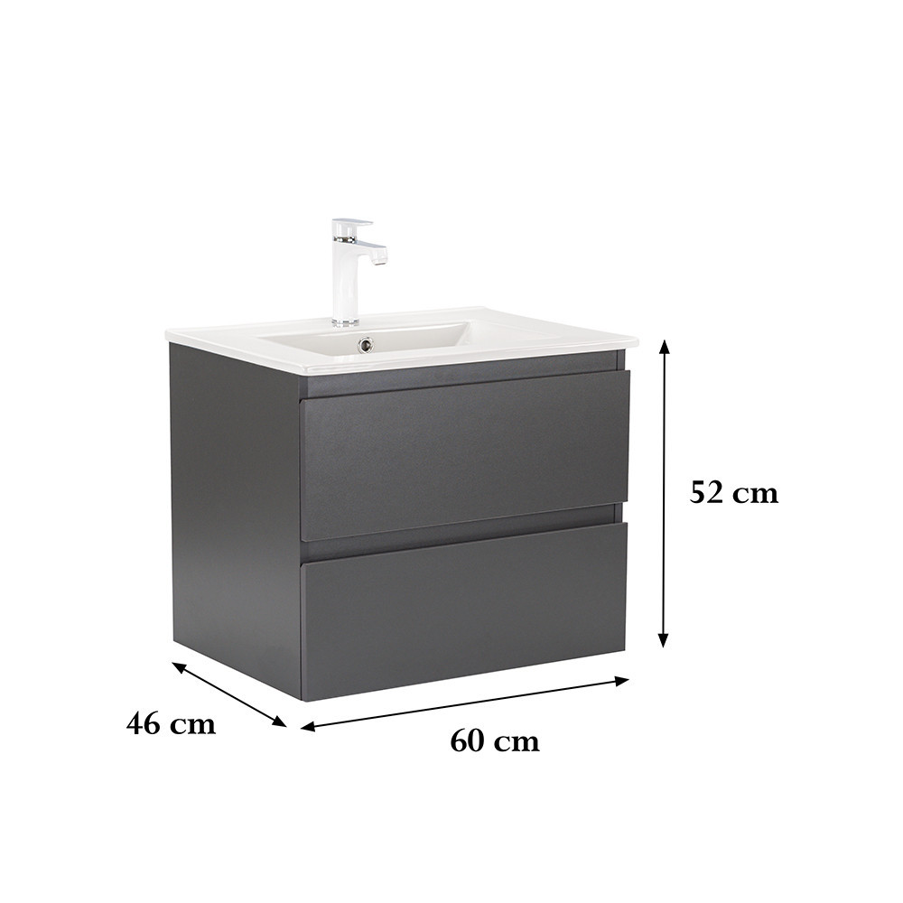 Leziter Dulap inferior Vario Forte 60 cu lavoar Mobalis Homvera