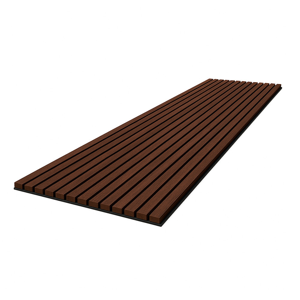 Leziter Panou acustic de perete cu aspect de nuc 260x60x1,8 cm Mobalis Homvera