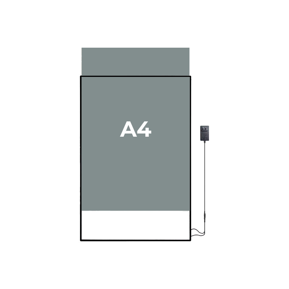 Leziter Ramă poster cu iluminare LED 210x297 mm A4 Mobalis Homvera