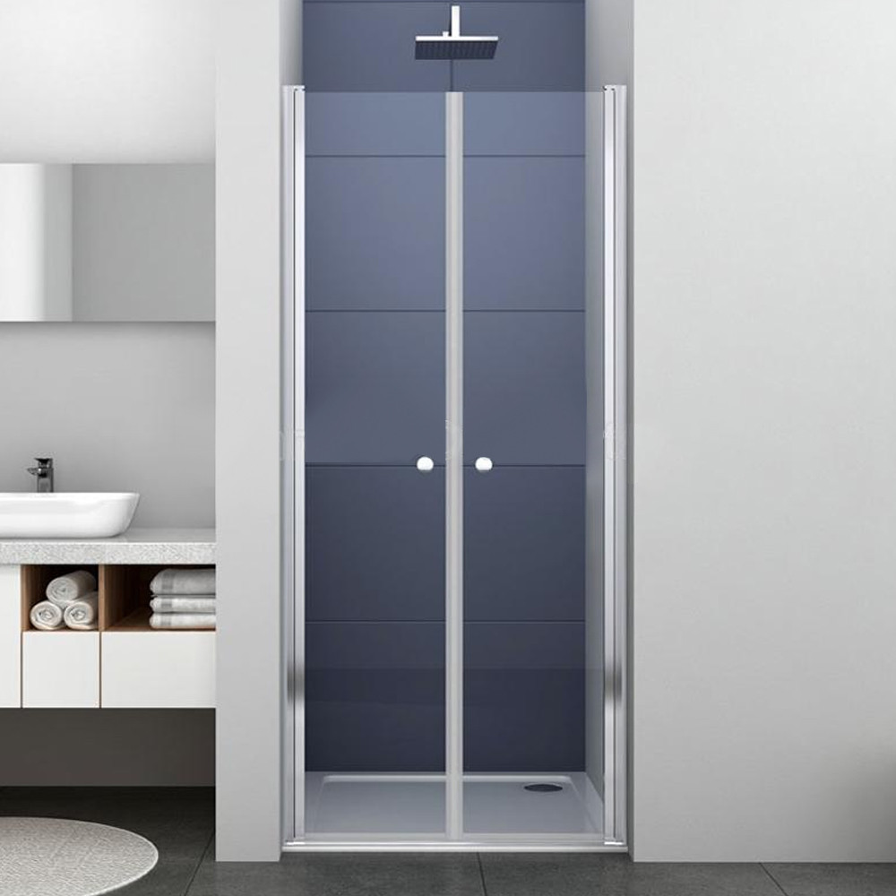Leziter Ușă de duș cu două aripi Saloon 80x195 cm Mobalis Homvera