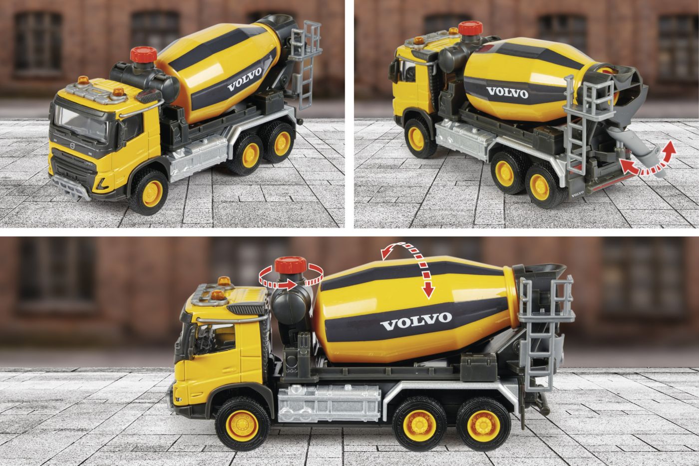 MAJORETTE VOLVO BETONIERA METALICA SCARA 1 LA 45 SuperHeroes ToysZone