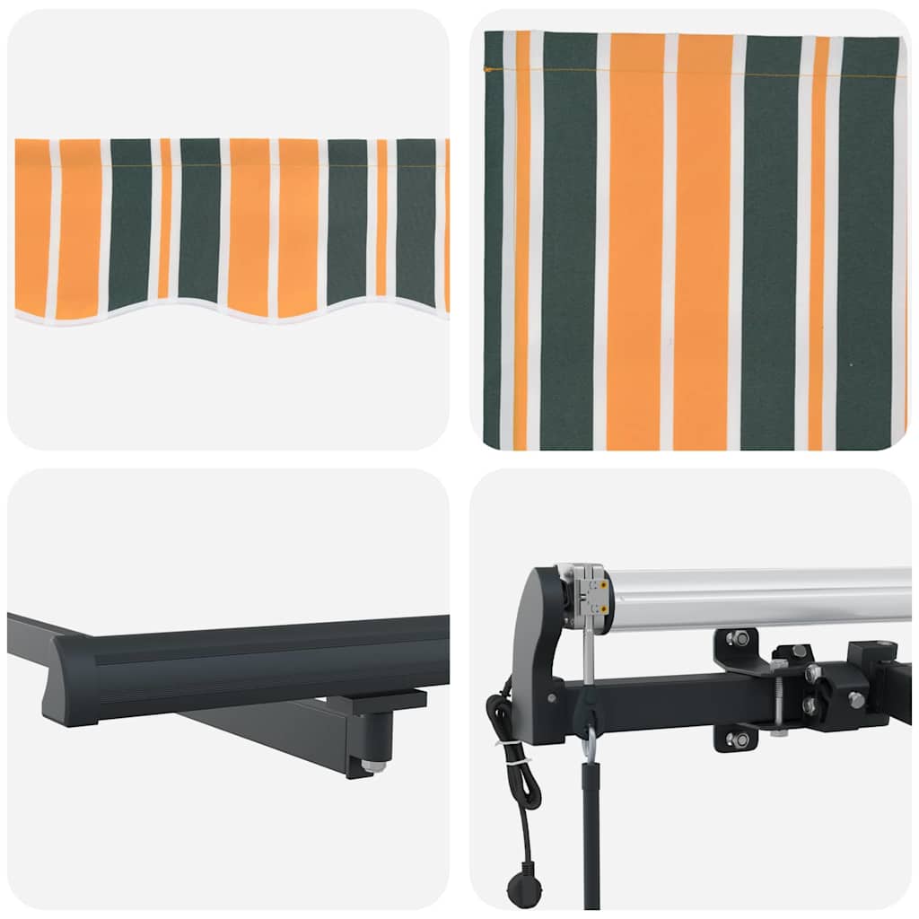 Cortina Retractabilă Verde și galben 600 ×300 cm țesătură GartenMobel Dekor