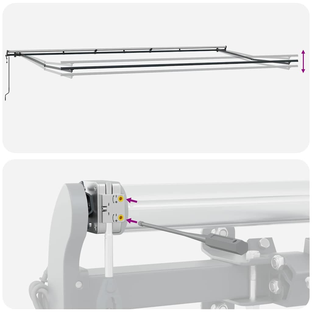 Cortina Retractabilă Verde și galben 600 ×300 cm țesătură GartenMobel Dekor