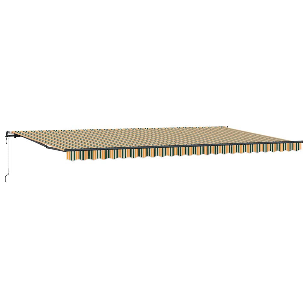 Cortina Retractabilă Verde și galben 600 ×300 cm țesătură GartenMobel Dekor
