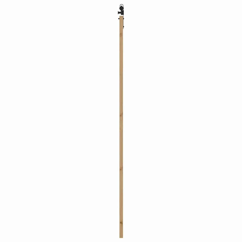 Ușă glisantă Manual Maro 83 x 232 cm Lemn și metal GartenMobel Dekor