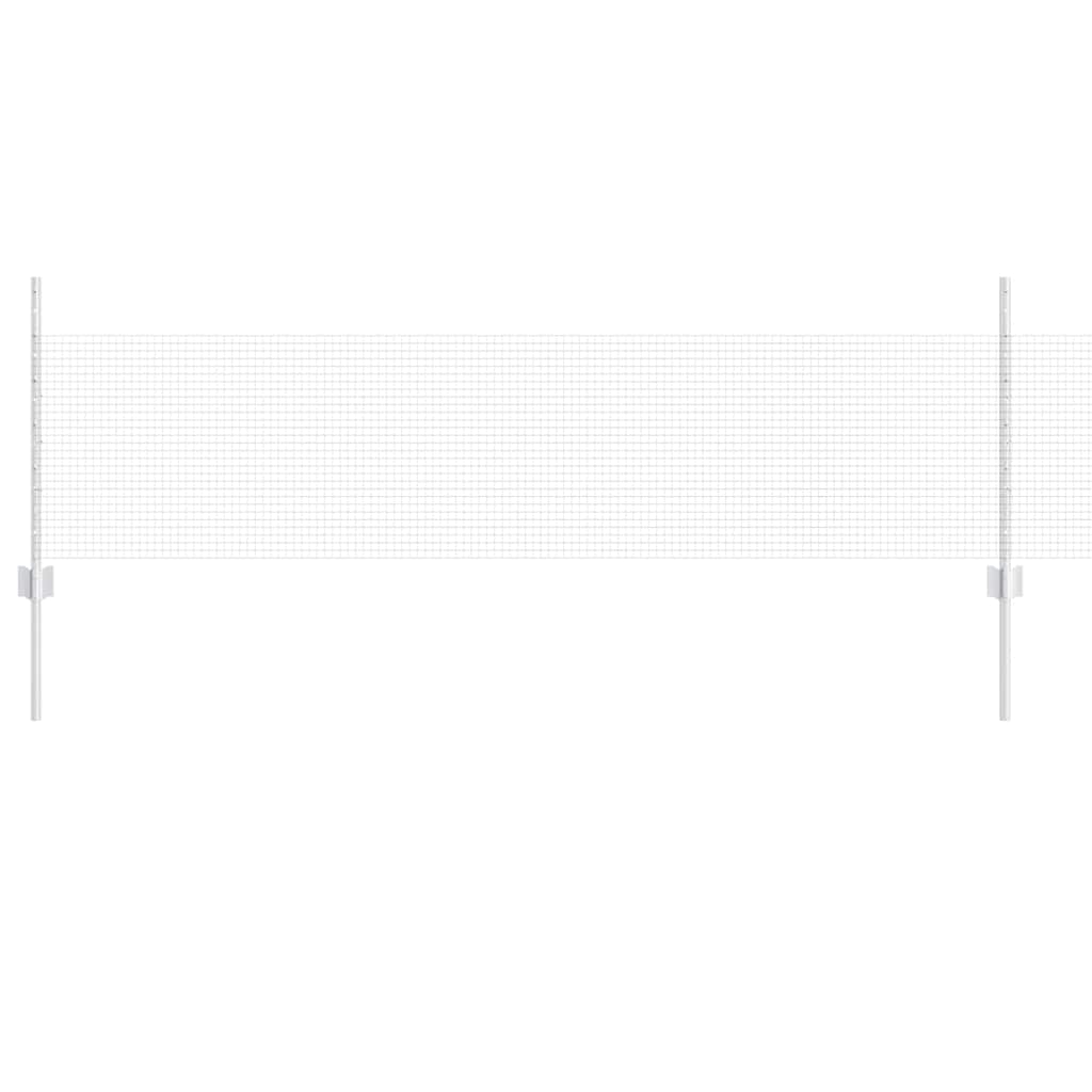 Îngrădire cu stâlpi Argintiu 0.5 x 50 m Oțel GartenMobel Dekor